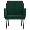 vidaXL Poltrona Verde Scuro 62x79x79 cm Velluto