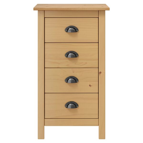 vidaXL Credenza Hill 46x35x80 cm Legno Massello di Pino