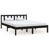 vidaXL Giroletto Nero Massello Pino 150x200cm King Size