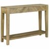 vidaXL Tavolo consolle con cassetto Grigio naturale 110 x 30 x 80 cm