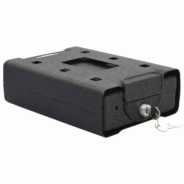 vidaXL Cassaforte per Auto con blocco Nero 21.8 x 16 x 7 cm Acciaio