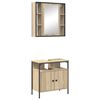 vidaXL Set di mobili per il bagno 2 pz Marrone 60 x 30 x 60 cm