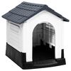 vidaXL Cuccia per cani grigia 57x68x66 cm in polipropilene