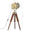 vidaXL Lampada da Terra a Treppiede Legno Massello di Mango 69 cm