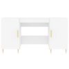 vidaXL Scrivania Bianca 140x50x75 cm in Legno Multistrato