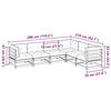vidaXL Set Divani da Giardino 6pz con Cuscini Legno Impregnato di Pino