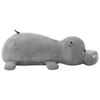 vidaXL Giocattolo di Peluche Ippopotamo Grigio