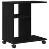 vidaXL Tavolo da Finestra Rovere nero 50 x 30 x 55 cm