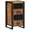 vidaXL Cassettiera Multicolore 40x40x90 cm Legno Massello di Recupero