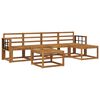 vidaXL Set di divani da esterno 6 pz Naturale