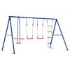 vidaXL Set di Altalene per Esterni Multicolore 330 x 185 x 185 cm