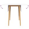 vidaXL Tavolo da Pranzo Naturale in Legno Massello di Hevea