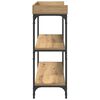 vidaXL Tavolo Consolle rovere artigianale 100 x 30 x 80 cm