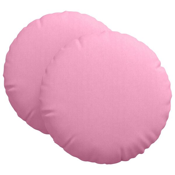 vidaXL Cuscini per Seduta 2 pcs Rosa Ø80 x 29 cm Tessuto
