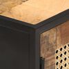vidaXL Credenza 60x35x75 cm in Legno di Mango Grezzo e Canna Naturale