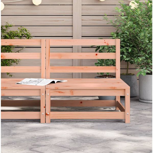 vidaXL Divano Giardino Senza Braccioli 70x70x67 cm Massello Douglas
