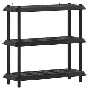 vidaXL Unit&agrave; di scaffalatura 3 livelli 100 x 40 x 96 cm PP Antracite