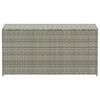 vidaXL Baule da Giardino in Polyrattan 100x50x50 cm Grigio