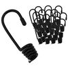 vidaXL Ganci 100 pz Nero 4 mm x 5 cm Acciaio