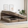 vidaXL Letto con contenitore e materasso Cappuccino 200 x 200 cm