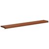 vidaXL Soglia della Finestra Legno Marrone 120 x 20 x 4,5 cm PVC