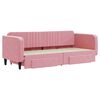 vidaXL Divano Letto Estraibile con Cassetti Rosa 80x200 cm Velluto