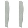 vidaXL Orecchia della Testata Grigio chiaro 80 x 23 x 6 cm Velluto