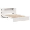 vidaXL Letto Libreria senza Materasso Bianco 140x200 cm Legno di Pino