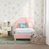 vidaXL Struttura letto per bambini con testata Rosa 70 x 140 cm