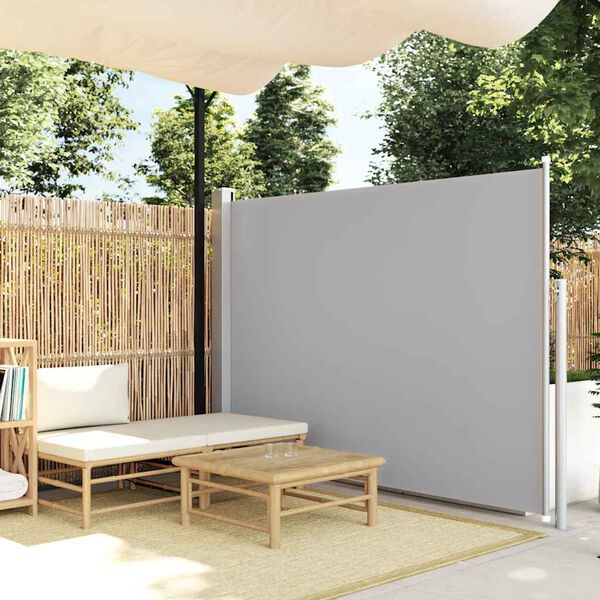 vidaXL Tenda da Sole Laterale Retrattile 160 x 500 cm Grigia