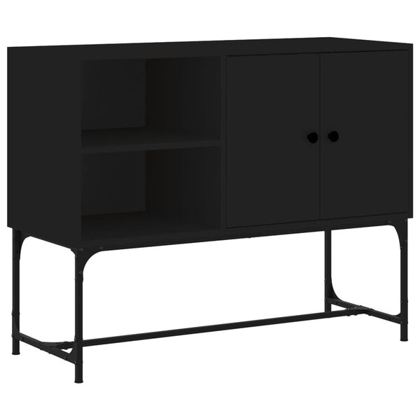 vidaXL Credenza Nera 100x40x79,5 cm in Legno Multistrato