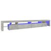 vidaXL Mobile Porta TV con Luci LED Grigio Cemento 290x36,5x40 cm