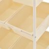 vidaXL Carrello con 9 Cesti Porta Giocattoli Bianco in Plastica