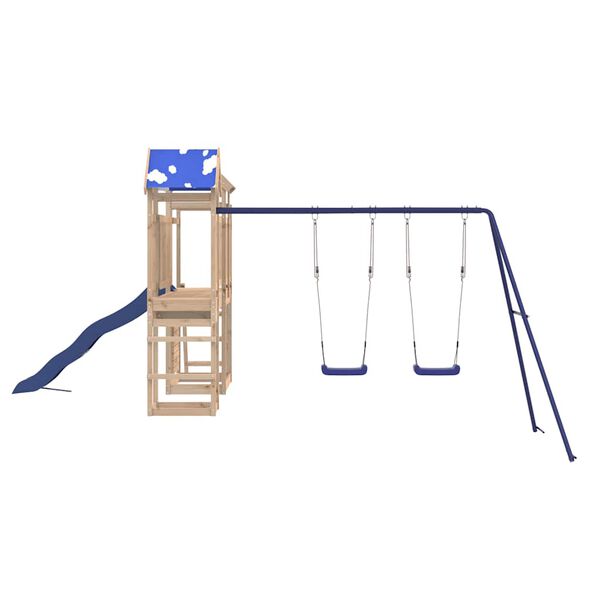 vidaXL Set da Gioco da Esterno in Legno Massello di Pino