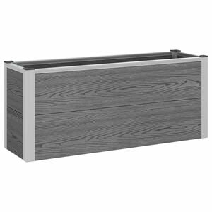 vidaXL Letto rialzato da giardino Grigio 100 x 30 x 22 cm