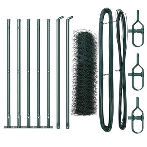 vidaXL Palo della recinzione Verde