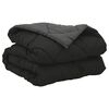 vidaXL Duvet Estivo Nero e antracite 200 x 135 cm Microfibra