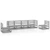 vidaXL Set Divani da Giardino 6 pz Grigio in Legno Massello di Pino