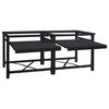 vidaXL Pedestallo per Lavatrice 2 pcs Nero 120 x 56 x 52 cm Acciaio
