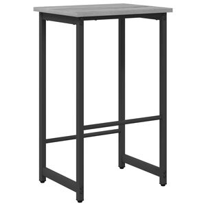 vidaXL Sgabello da bar Sonoma grigio 40 x 32 x 64 cm