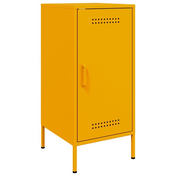 vidaXL Credenza Giallo Senape 36x39x79 cm in Acciaio