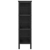vidaXL Libreria Rovere Nero 82 x 32 x 112 cm Legno multistrato