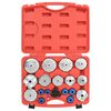 vidaXL Set di Chiavi a Tazza per Filtro Olio 19 pz
