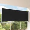 vidaXL Tenda da Sole Laterale Retrattile 140 x 300 cm Nera