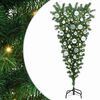 vidaXL Albero di Natale Artsificiale Illuminato Capovolto con Set di Palline