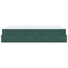 vidaXL Struttura letto con materasso con materasso 2 pcs Verde Velluto