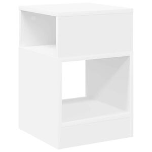 vidaXL Tavolino Bianco 30,5 x 30 x 45 cm Legno multistrato