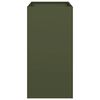 vidaXL Fioriera Verde Oliva 40x80x80 cm in Acciaio
