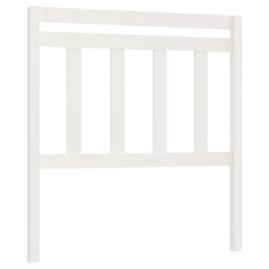 vidaXL Testiera per Letto Bianca 96x4x100 cm in Legno Massello di Pino