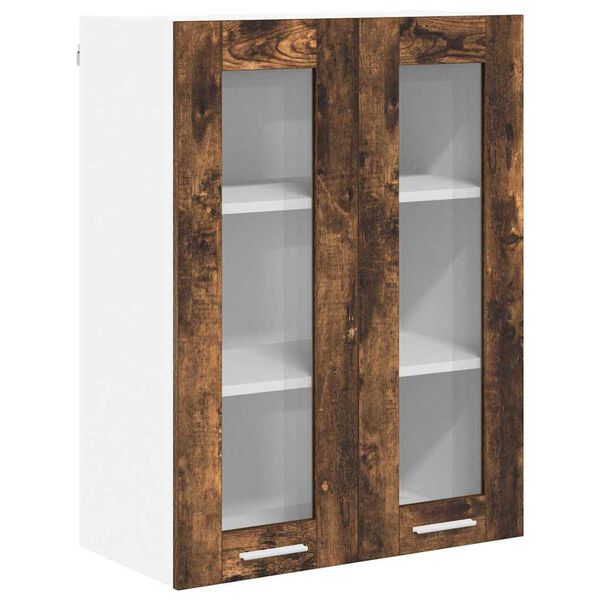 vidaXL Armadio pensile Rovere fum&eacute; 60 x 31 x 80 cm Legno multistrato